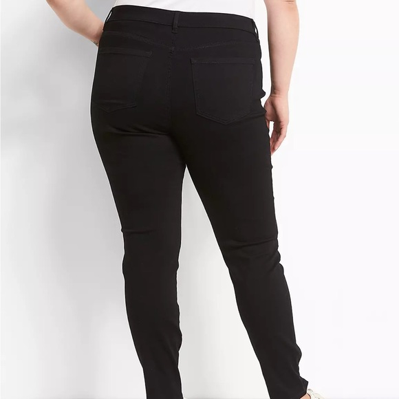 Lane Bryant Signature Fit Sateen Mid-Rise Skinny Jean - Picture 3 of 4